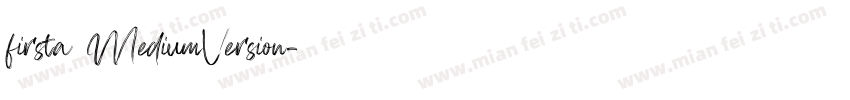 firsta MediumVersion字体转换